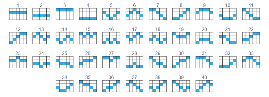 40 Traditional Paylines