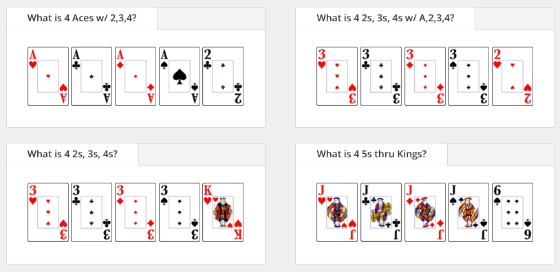 Double Double Poker Winning Hands