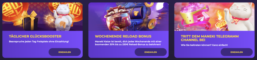 Maneki Casino Promotionen