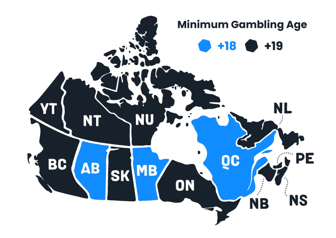 Legal Gambling Age in Canada