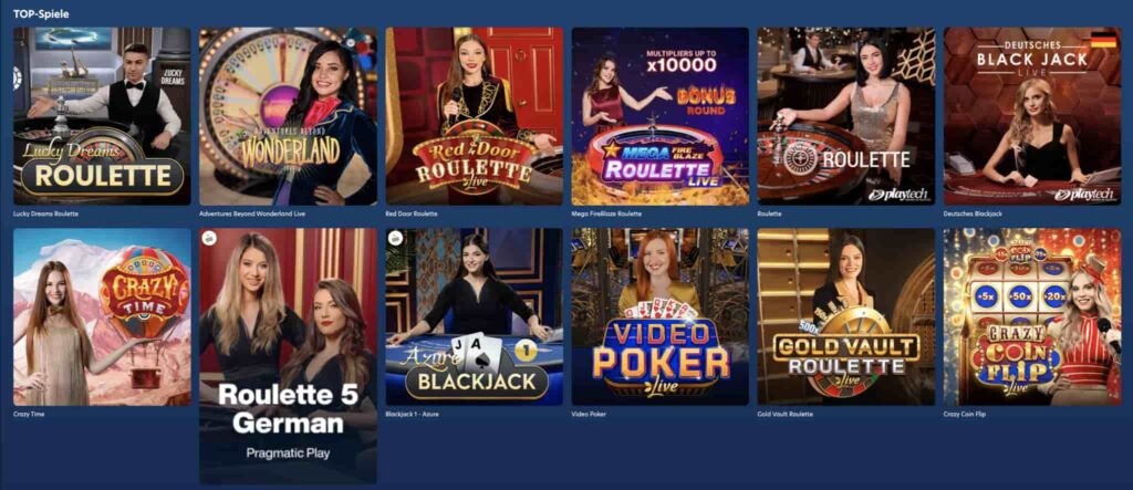 Live Casino in Lucky Dreams