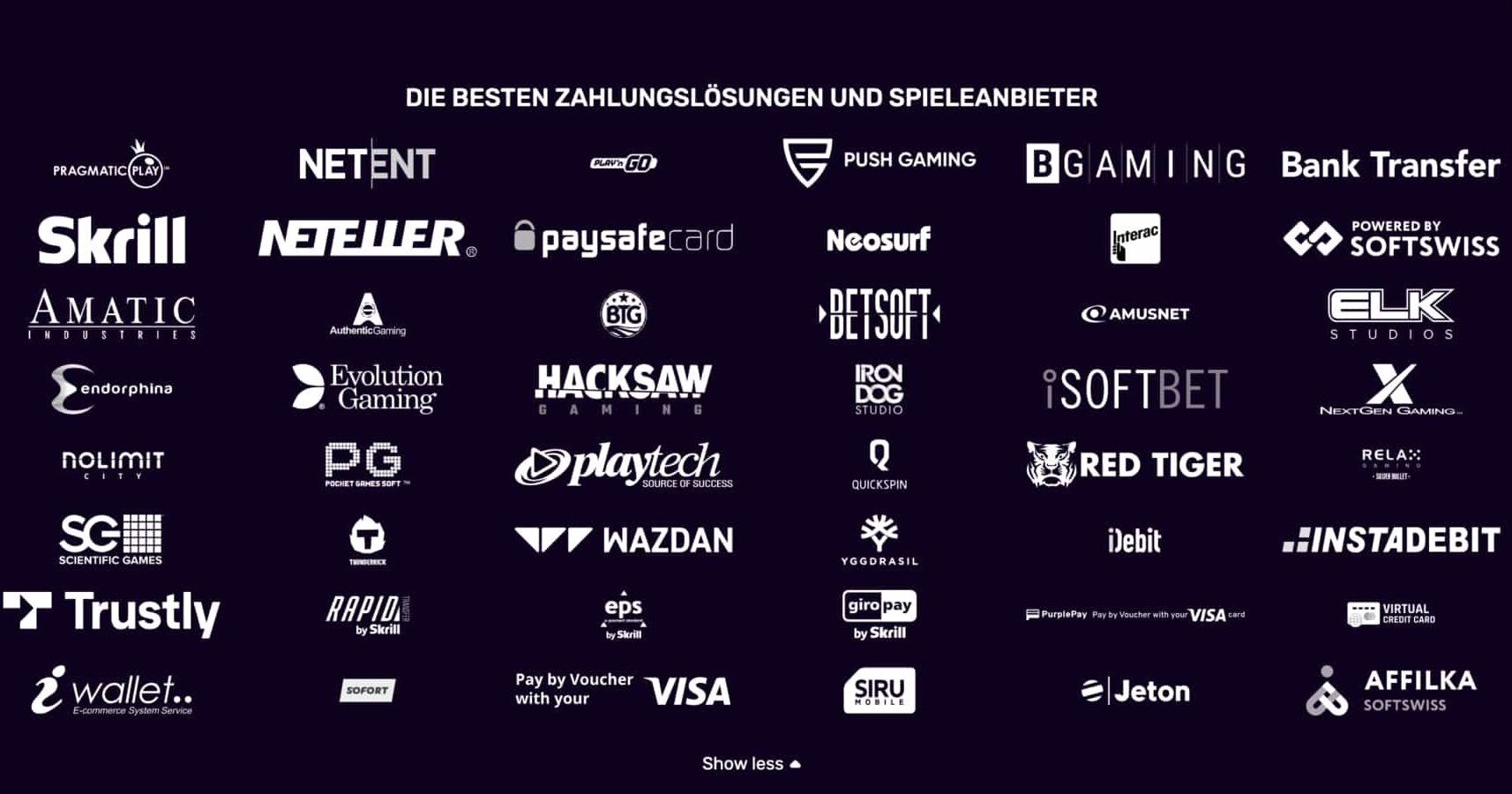 Zahlungsoptionen DuxCasino