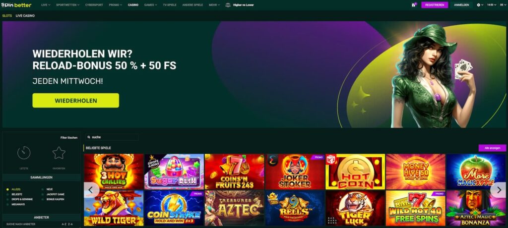 Offizielle Seite von SpinBetter Casino