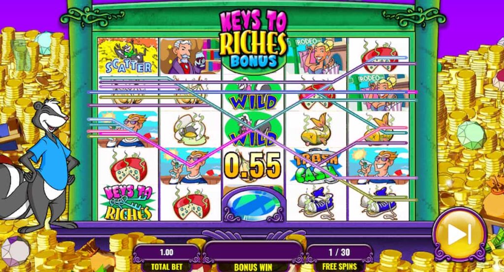 Gaming Experience of Stinkin' Rich slot machine