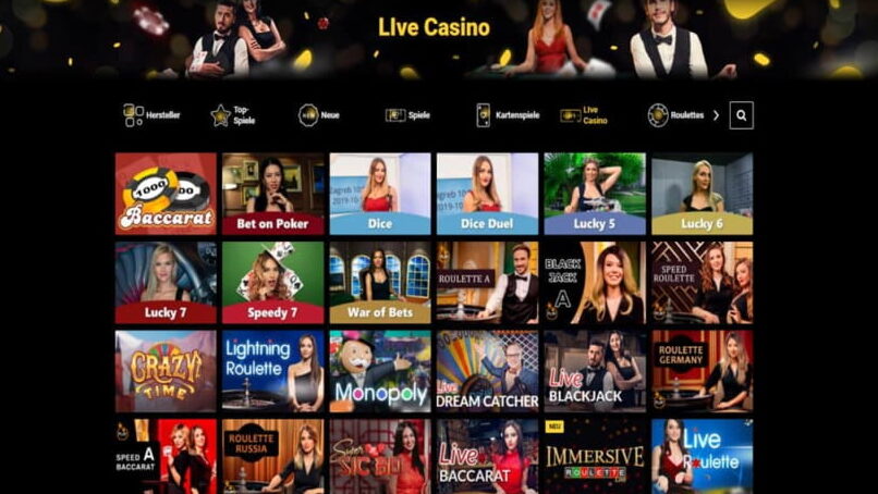 Zet Casino Live Spiele