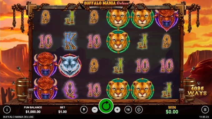 Buffalo Mania Deluxe Slot
