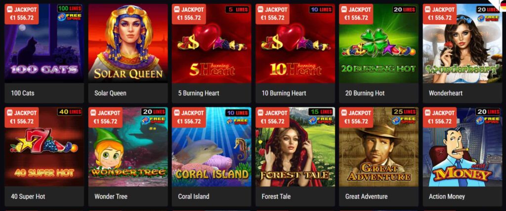 Betamo Casino Jackpot Spiele