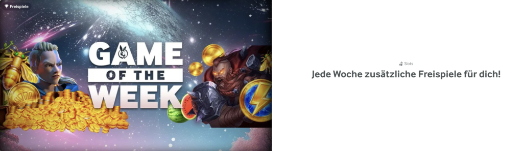 Spiel der Woche Bonus