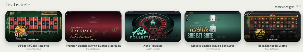 RNG-basierte Tischspiele