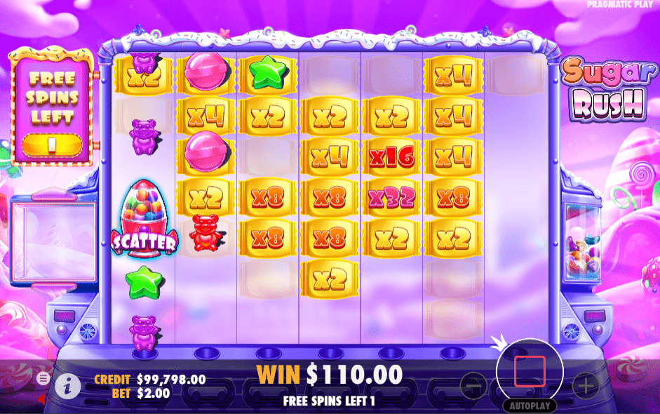 Sugar Rush Free Spins